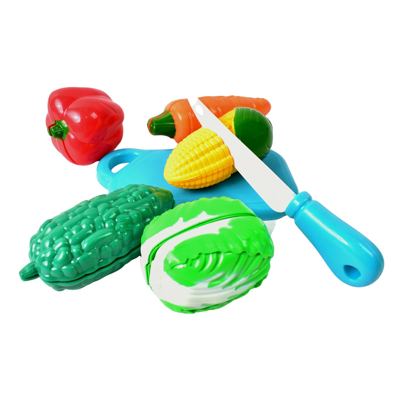 Realistic slice-able fruits and vegetables cut in 2 part play toy set Realistic slice-able fruits and vegetables cut in 2 part play toy set